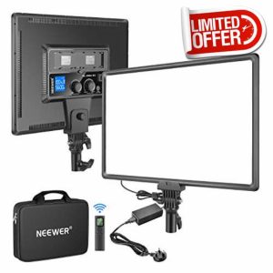 Neewer NL288 LED Video Panel Light with 2.4G Remote & Adapter