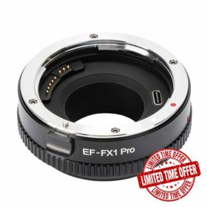 VILTROX EF-FX1 PRO Auto Focus Lens Mount Adapter Converter with Aperture Control Compatible with Canon EF/EF-S Lens to Fuji X-Mount Mirrorless Camera X-H1 X-PRO2 X-T2 X-T3 X-T1 X-T20 X-T10 X-E2 X-E1