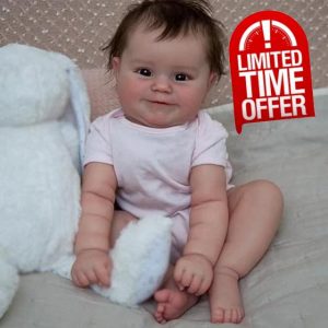 Lonian Reborn Baby Dolls 20 Inch Soft Silicone Dolls Real Looking Babies Realistic Newborn Baby Doll for Children (brown eyes)