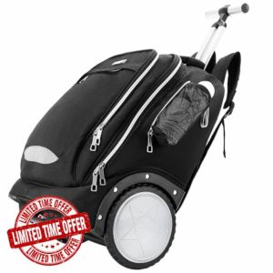 Rolling Backpack with 7 Inch Large Wheels