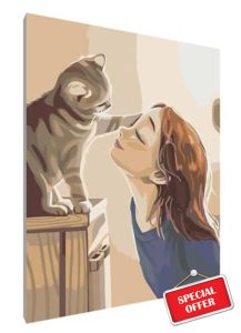 Cat Girl Paint by Numbers for Adults