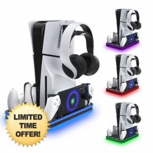 WUXIDIXI Charger Dock compatible with PS Portal and PS5