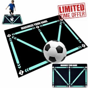 Fpro Football Training Mat Football Skill Mat For Kid Large Fpro Football Mastery Mat Football Mat Training Soccer Training Sports Props Pads Football Mat Child's Soccer Mat 35.4l X 23.6"W