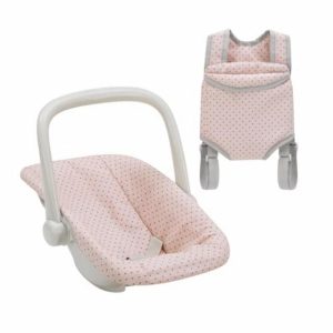 Olivia's Little World Polka Dot Princess Baby Doll Carrier & Car Seat Set
