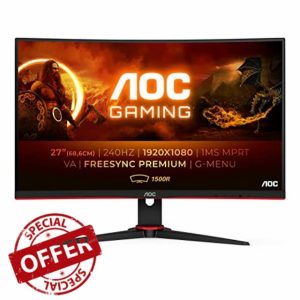 AOC Gaming C27G2ZE - 27 Inch FHD Curved Monitor