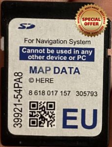 Satnav Map Data SD Card Europe 2023 SLN/Vitara
