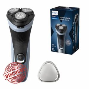 Philips Electric Shaver Series 3000X - Wet & Dry Electric Shaver for Men in Celestial Blue