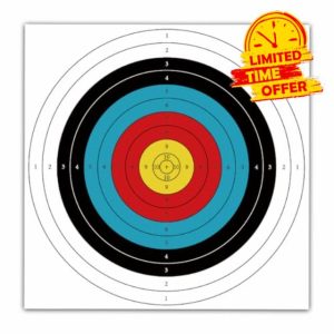 LONGBOWMAKER 60 * 60cm Archery Targets 20pcs Backyard Clear Targets Face Standard Targets Paper for Outdoor Archery Sport & Shooting