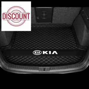 Tailored Car Boot Mat for KIA Sportage 2018-2024 | Leather Rear Trunk Liner with Raised Edges | All Weather Cargo Tray | Floor Guard Cover | Waterproof Protector Carpet