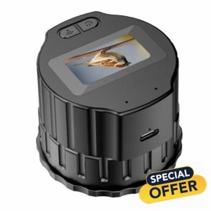 Muuoeou New Microscope V13 Wifi HD Electronic Eyepiece Camera 1.5-Inch Screen Optical Eyepiece Recorder Bird-Watching Telescope