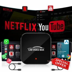 Wireless Carplay Adapter with Netflix YouTube