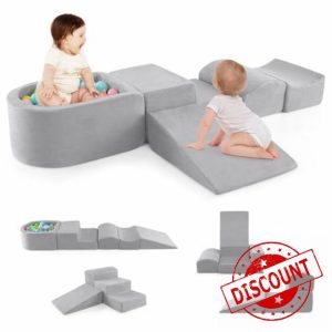 COSTWAY 5-Piece Soft Play Climbing Blocks