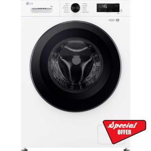 LG F4X1008NWK 6Motion 8kg 1400rpm Smart Washing Machine - White