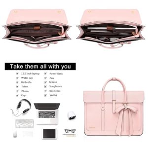 15-15.6 inch PU Leather Laptop Shoulder Bag Convertible Backpack