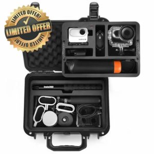 LEKUFEE Travel Waterproof Hard Case Compatible with Insta360 GO 3S / Insta360 GO 3 Vlogging Camera and Accessories(Case Only)