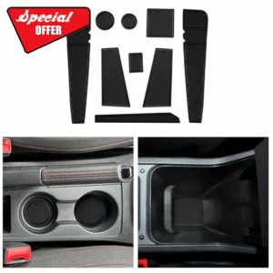 CDEFG Compatible with Seat Ibiza 6F / Arona 2017-2023 2024 Rubber Mats Centre Console Non-Slip Mats Non-Slip Rubber Mat Arona FR Accessories (Black)