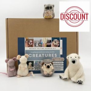 Bergin & Bath Needle Felting Bumper Kit - Creatures: Arts Craft Kit for Adults - Polar Bear