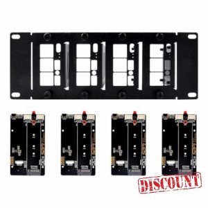 GeeekPi DeskPi RackMate 10 inch 2U Rack Mount with PCIe NVMe Board for Raspberry Pi 5/4B