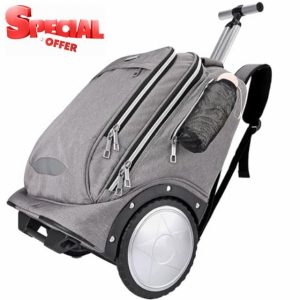 Rolling Backpack with 7 Inch Large Wheels