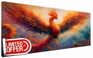 Paint by Numbers Kits for Adults Phoenix Paint by Numbers Kits on Colored Canvas