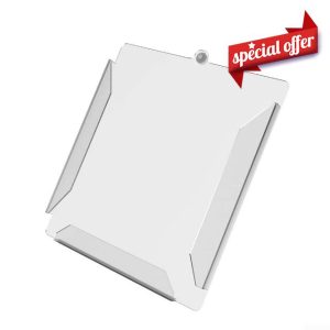 Oniissy Long-lasting Plastic Protective Cover for Starlink Mini Dish Outdoor Weather-Resistant Case Transparent Signal-Friendly Impact-Proof Accessory 330x270x40mm