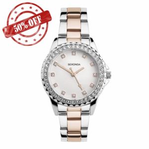 Sekonda Elizabeth Women's Quartz Watch 33mm with Stone Set Case