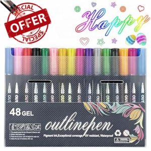 ZJMCCUK Outline Pens Metallic