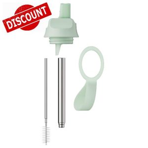 Chilly's Series 2 Sports Flip Lid with Telescopic Straw and Nylon Carry Loop - Easy Flip Lid