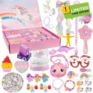 Unicorn 2024 Advent Calendar for Girls - 24 Days of Xmas Surprises with Unicorn Themed Accessories and Gifts - Unique Christmas Countdown Gift