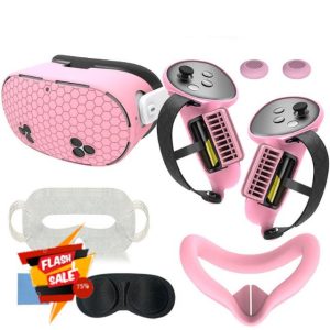 Silicone Cover Set Compatible with for Meta Quest 3S Accessories