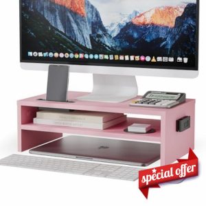 BONTEC Wood Monitor Stand Riser