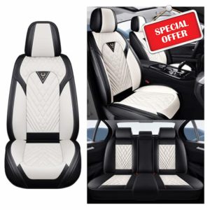 NOBQUA Car Seat Covers Premium Waterproof Leather Cushion