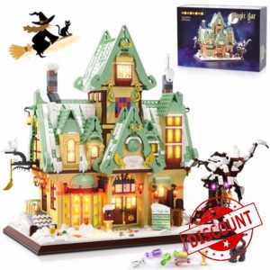 HOGOKIDS Magical Bar House Building Set with LED Light - Magic Architecture 3.6mm Mini Block Home Office Decor