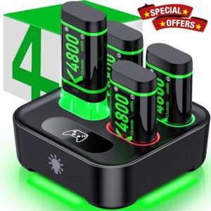 HEYLICOOL 4x4800mWh Rechargeable Battery Pack for Xbox One/Xbox Series X|S Controller
