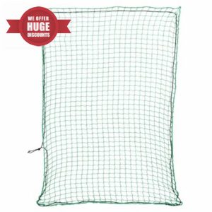 idaXL Trailer Net with Elastic Rope - 4x3 m Green Cargo Mesh - Weatherproof