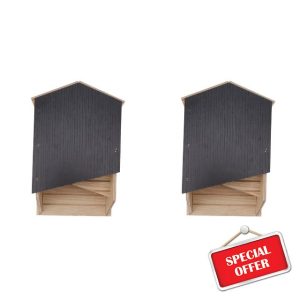 2 Pcs Bat House Kit Double