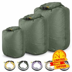 HIKEMAN Waterproof Dry Bag Set - Lightweight Canoe Bags Dry Sack