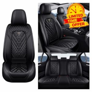 NOBQUA Car Seat Covers Premium Waterproof Leather Cushion