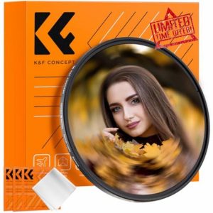 K&F Concept 82mm Spiral Halo Whirlpool Effect Lens Filter Optical Glass Special Effect Camera Lens Filter (Nano-B Series)