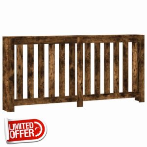 idaXL Radiator Cover Heater Shelf – Smoked Oak Engineered Wood