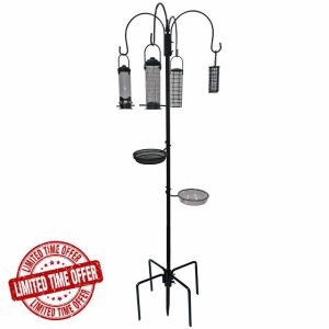 Crystals Bird Feeder with 4 Bird Feeders & 2 Dishes