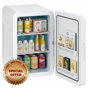 smilesun Mini Fridge 22Liter/30 Cans Cooler and Warmer Portable Mini Fridge for Bedroom with Adjustable Shelves