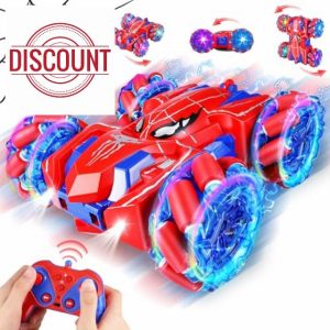 Spider Remote Control Cars - 2.4Ghz 360° Flips Double Sided Monster Truck for 4 5 6 7 8 Year Old Boys