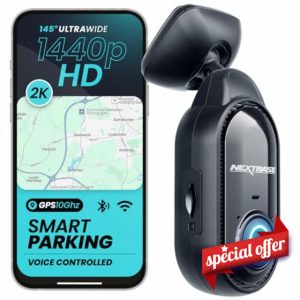 Nextbase Piqo 2K Car Dash Cam – Small & Mighty! Mini 2 K Ultra-Wide 145°