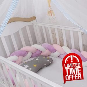 Braided Pillows Knotted Cot Bumper Soft Comfortable