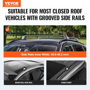 Max 135.8 cm (53.5-inch) Aluminum Roof Rack Crossbars