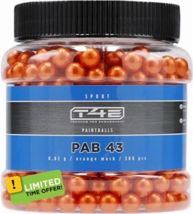 Umarex T4E Ammo Paintball Pellets Sport PAB .43 Orange 5