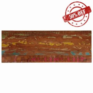 idaXL Solid Wood Table Top Replacement - Rustic Dining Tabletop