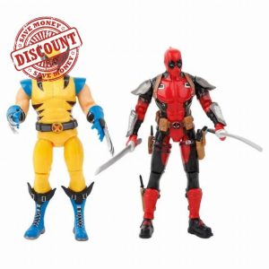 QIDWEN for Dead-pool and Wolverine Cartoon Figure PVC Action Anime Model Statue Collectible Decoration Gifts (Dead-pool and Wolverine.)