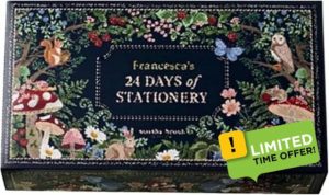 Stationery Advent Calendar 2024 | Ideal Collectibles 24 Day Christmas Advent Calendar Decoration Stationery Winter Christmas Design Surprise Gift Party Favo